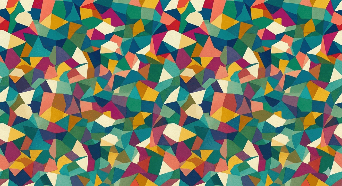 Coloured pattern. AI generated.