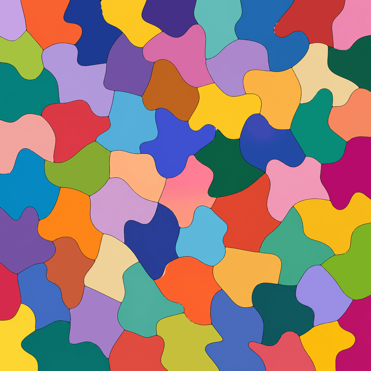 Coloured pattern. AI generated.