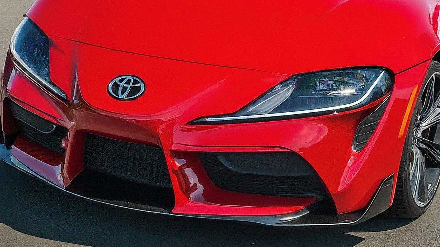A red Toyota.